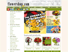 Tablet Screenshot of flowershop.com