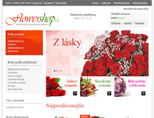 Tablet Screenshot of flowershop.sk